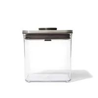 OXO Good Grips Steel Pop 2.0 'Short' Storage Canister Square 2.6L