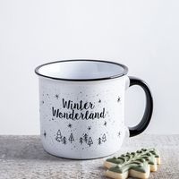 KSP Christmas Camper Mug 'Wonderland' Ceramic Mug (White)