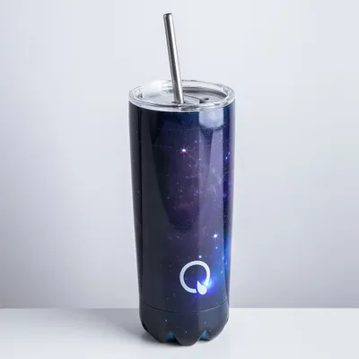 KSP Quench 'Galaxy' Double Wall Tumbler with Straw