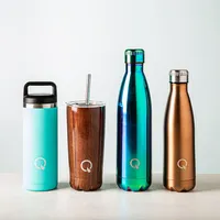 KSP Quench 'Galaxy' Double Wall Tumbler with Straw