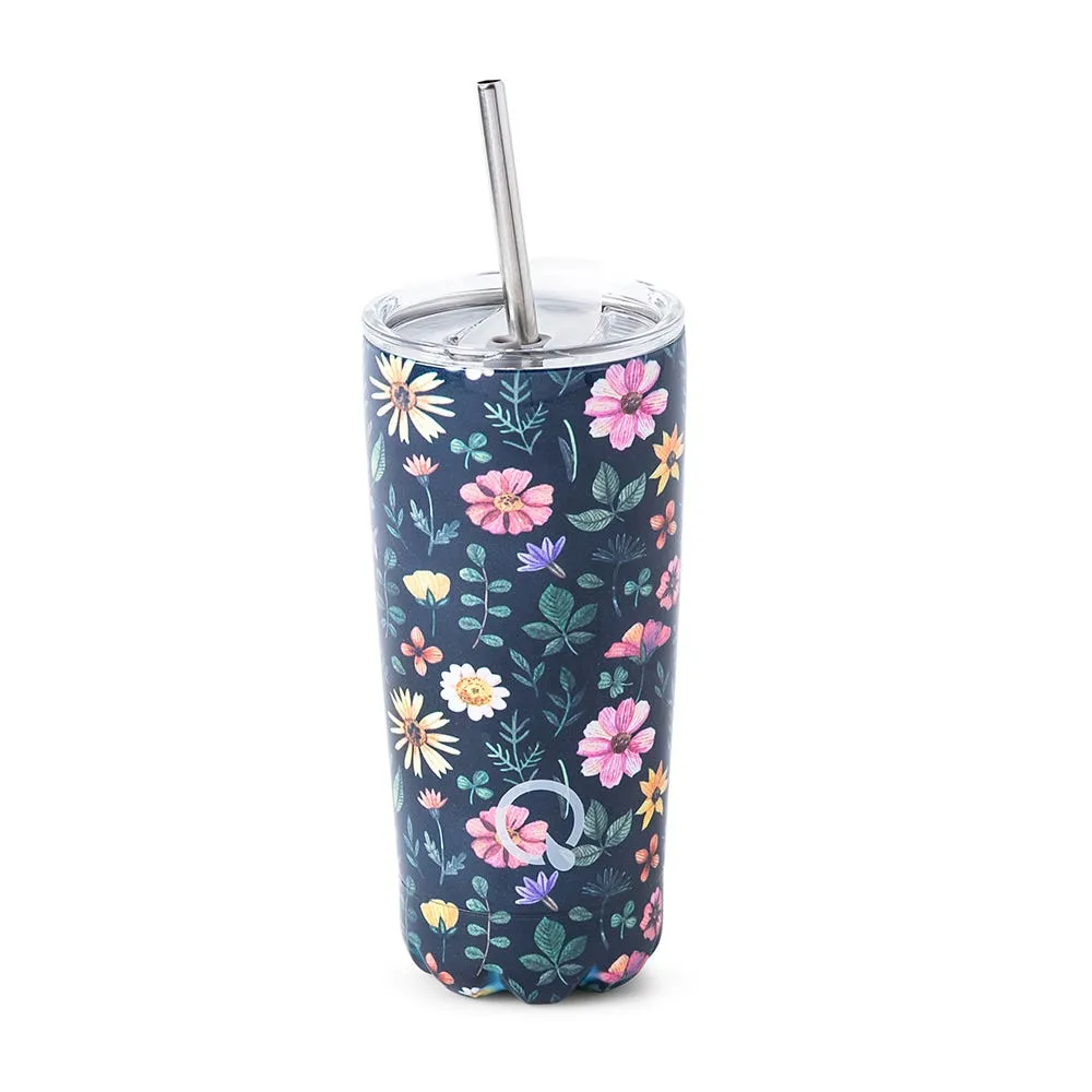 KSP Cool It Double Wall Tumbler with Straw (Stainless Steel)