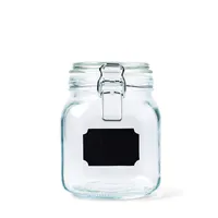 KSP Chalkboard Locking Canister - Set of 4 (Clear)