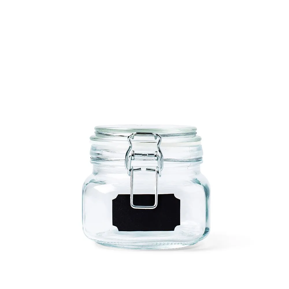 KSP Chalkboard Locking Canister - Set of 4 (Clear)