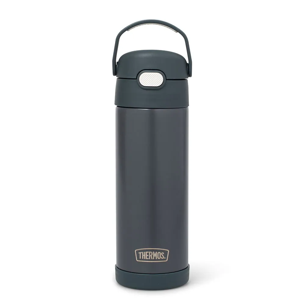 Thermos Funtainer Stainless Steel Insulated Bottle w-Spout - 16oz - Stone Slate