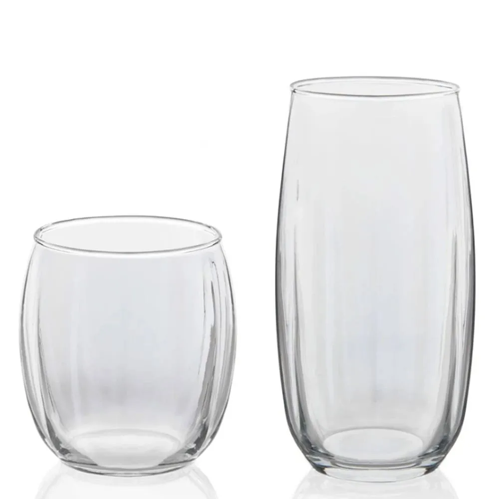 Libbey Tumbler & Rocks 'Samba' Combo - Set of 16 (Clear)