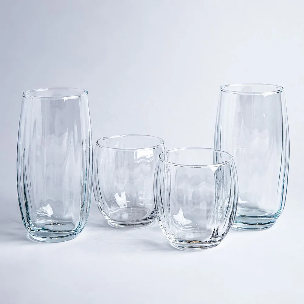 Libbey Tumbler & Rocks 'Frost' Combo - Set of 16 (Clear)