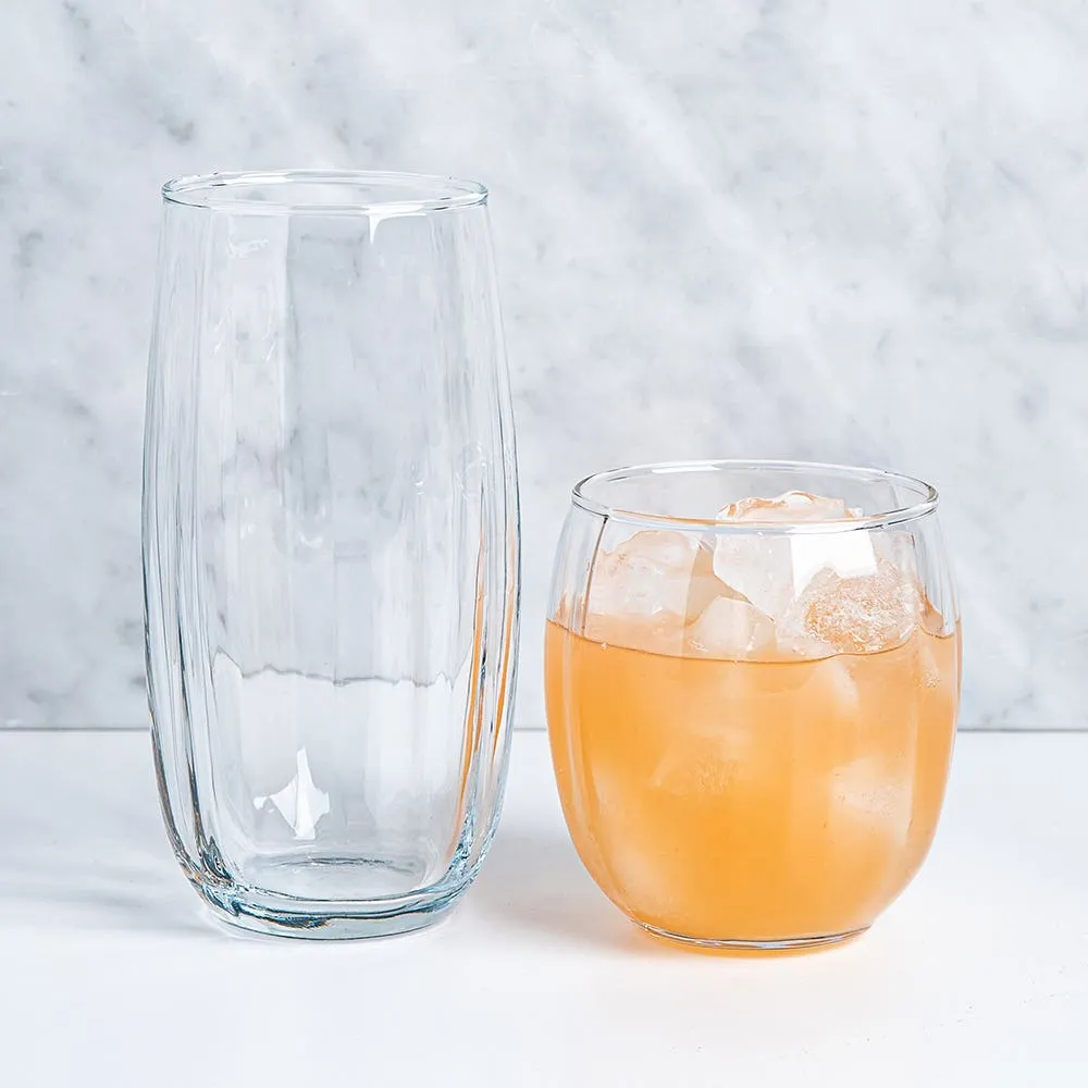 Libbey Glass Frost 16-Piece Drinkware Set in Clear