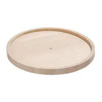 iDesign EcoWood Paulownia Wood Turntable (Natural) 10.5" dia x 1.2"