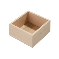 iDesign EcoWood Paulownia Wood Drawer Organizer (5"x5"x2.5")