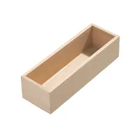 iDesign EcoWood Paulownia Wood Drawer Organizer (10"x3.3"x2.5")