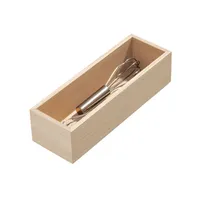 iDesign EcoWood Paulownia Wood Drawer Organizer (10"x3.3"x2.5")