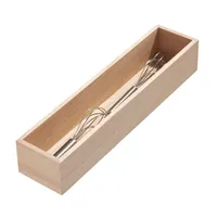 iDesign EcoWood Paulownia Wood Drawer Organizer (15"x3.3"x2.5")