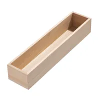 iDesign EcoWood Paulownia Wood Drawer Organizer (15"x3.3"x2.5")