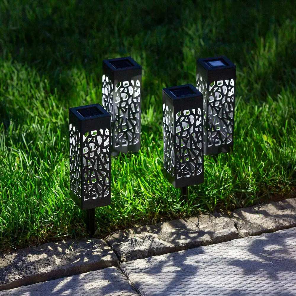 KSP Mosaic LED Solar Lights - Set of 4