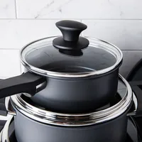 Cuisipro Soft Touch Cookware Combo - Set of 10 (Black)