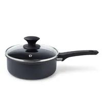 Cuisipro Soft Touch Open Stock 2L Saucepan with Lid (Black)