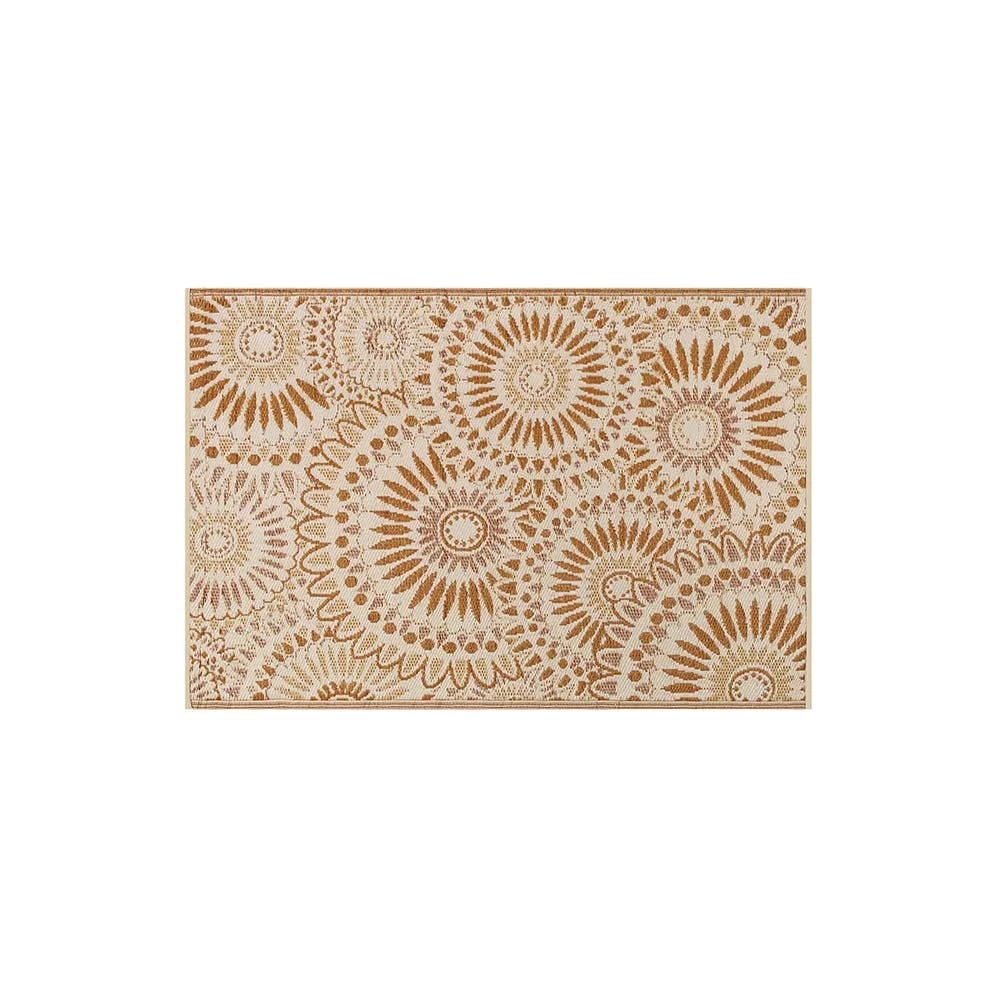 KSP Outdoor 'Kaleidoscope' All Season Mat (Terracotta) 4' x 6'