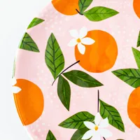 KSP Nibble 'Orange' Melamine Tidbit Plate - Set of 4