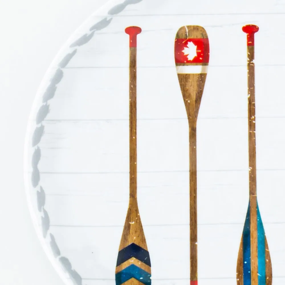 KSP Nibble 'Oars' Melamine Tidbit Plate - Set of 4
