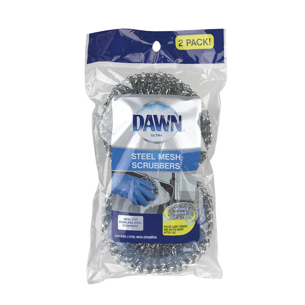 Dawn Cleaning 'Stainless Steel' Mesh Scrubber - Set of 2