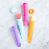 KSP Freezipop Silicone Ice Pop Maker - Set of 4 (Multi Colour)