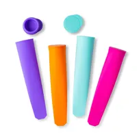 KSP Freezipop Silicone Ice Pop Maker - Set of 4 (Multi Colour)