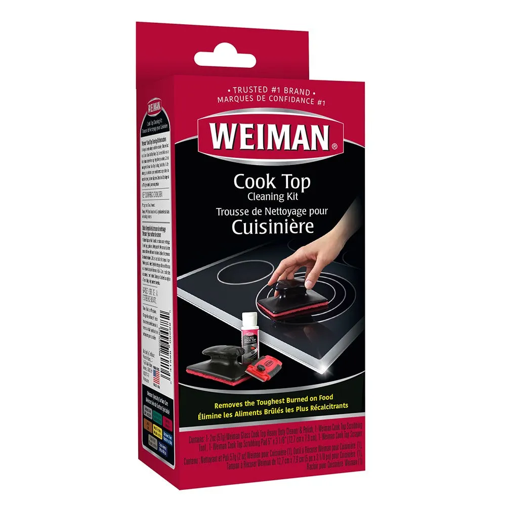 Weiman Good Housekeeping Cooktop Cleaning Kit - Set of 4
