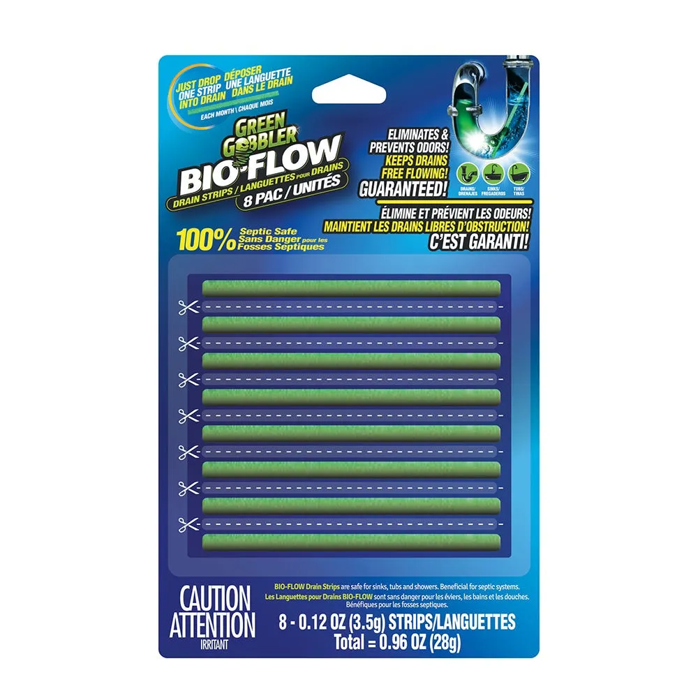 Green Gobbler Ecoworks Bio-Flow Drain Strips - Set of 8