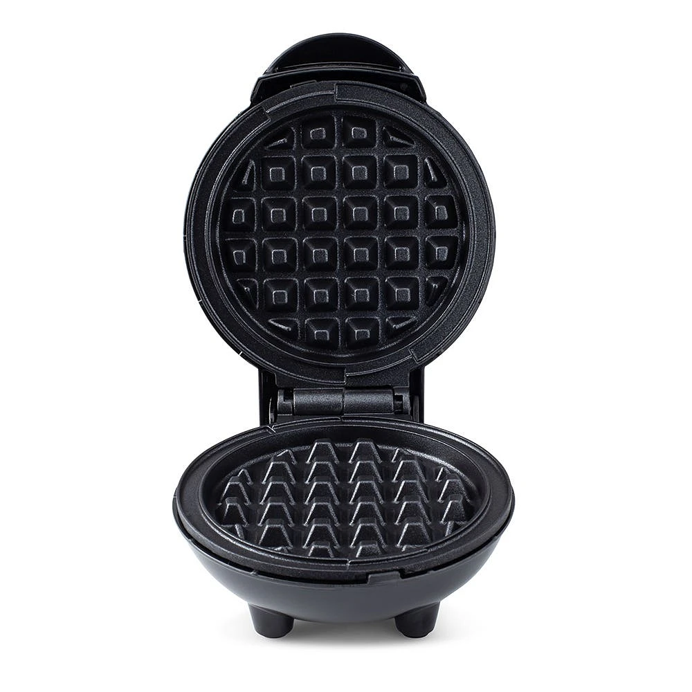 Dash Mini Round Waffle Maker (Black)