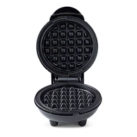 Dash Mini Round Waffle Maker (Black)