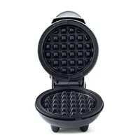 Dash Mini Round Waffle Maker (Silver)