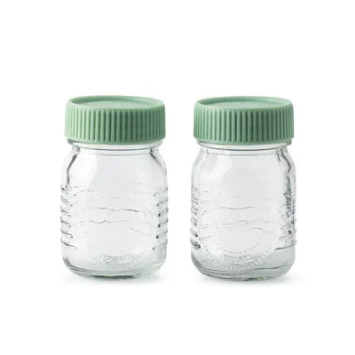 KSP Salad To-Go Glass Salad Dressing Jar - Set of 2