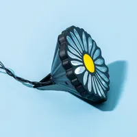 Decolite Outdoor Daisy Flower Solar Powered LED Path Light - Set of 4