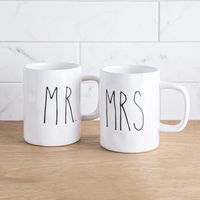 Farmhouse Modern 'Mrs' Ceramic Mug (White)