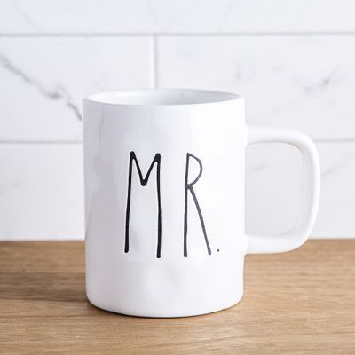 Farmhouse Modern 'Mr' Ceramic Mug (White)