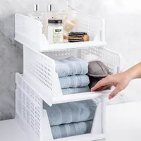 KSP Stack N Slide Collapsible Storage Bin XL (White) 43x33x25 cm