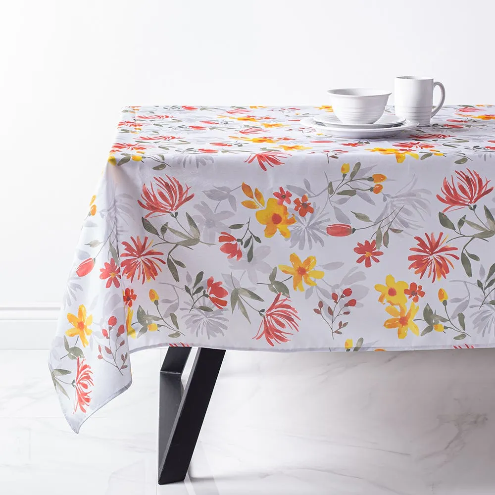 Texstyles Printed 'Layla' Polyester Tablecloth 58"x78" (Multi Colour)