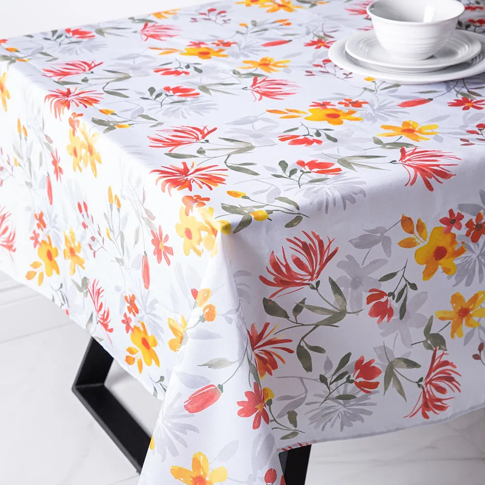 Texstyles Printed 'Layla' Polyester Tablecloth 58"x78" (Multi Colour)