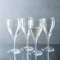 Home Essentials Red Series Wine Glass White - Set of 4 (Clear)