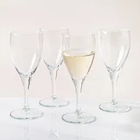 Home Essentials Red Series Wine Glass White - Set of 4 (Clear)