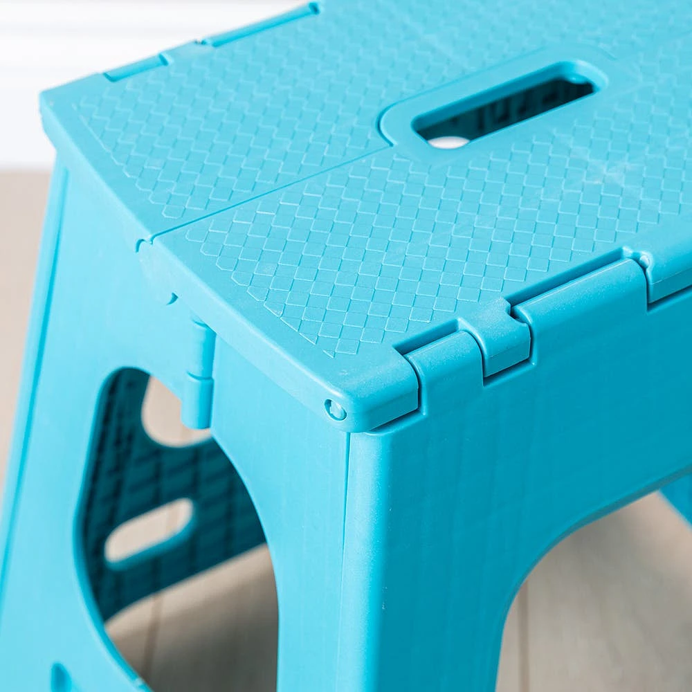 KSP Tread Folding Step Stool Tall (Light Blue)