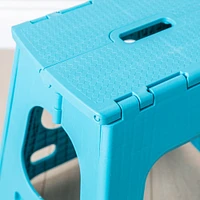 KSP Tread Folding Step Stool Tall (Light Blue)