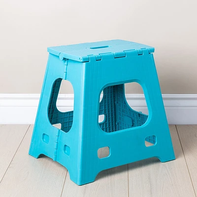 KSP Tread Folding Step Stool Tall (Light Blue)