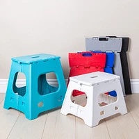 KSP Tread Folding Step Stool Tall (Light Blue)