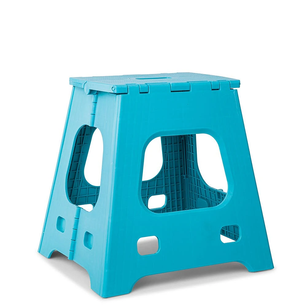 KSP Tread Folding Step Stool Tall (Light Blue)