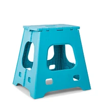 KSP Tread Folding Step Stool Tall (Light Blue)