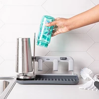 OXO Good Grips Water Bottle Drying Rack (Black/Grey)