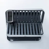 OXO Good Grips 'Rust-Proof Aluminum' Fold-Flat Dish Rack (Black/Grey)