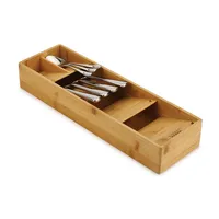 Joseph Joseph DrawerStore Bamboo Cutlery Organizer 15.8x4.7x2.4"