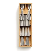 Joseph Joseph DrawerStore Bamboo Cutlery Organizer 15.8x4.7x2.4"